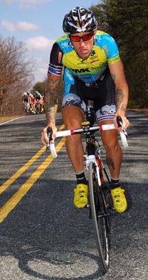 Adam Myerson: Professional cyclist and coach lives and loves Dot and the Red Line. Photo by Jon Safka/Cyclingphotos.ca